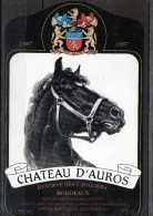 Sports - Cheveaux - Chateau D´Auros 1987 - Paarden