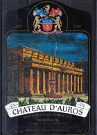 Sports - Chateaux - Chateau D´Auros 1987 (Monuments De Bordeaux) - Kastelen