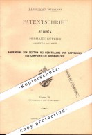 Original Patent - Wilhelm Grotehusmann In Herbede B. Witten , 1880 , Wasserhaltungsmaschine !!! - Witten