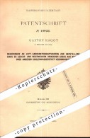 Original Patent - Gaston Ragot In Ixelles - Bruxelles , 1880 , Leuchtstoff Aus Naphta , Beleuchtung !!! - Lotti, Serie, Collezioni