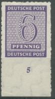 SBZ West-Sachsen 1945 Postmeistertrennung 117 C Xa Unterrand Postfrisch Geprüft - Postfris