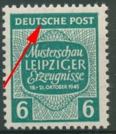 SBZ West-Sachsen Musterschau Leipzig Mit Plattenfehler 124 X IV Postfrisch - Mint