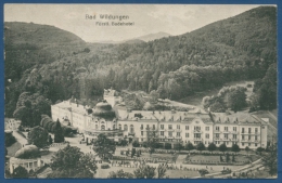 Bad Wildungen Fürstliches Badehotel, Gelaufen 1918 (AK412) - Bad Wildungen