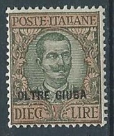 1925 OLTRE GIUBA FLOREALE 10 LIRE MNH ** - VA43 - Oltre Giuba