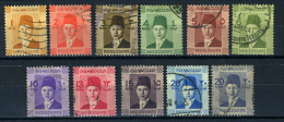 1937/44 - EGITTO - EGYPT - EGYPTIENNES -  Yv. Nr. 187/195A - Used -   (S14082015....) - Gebruikt