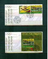 UN / UNO Wien / Vienna  2008 Michel 545-546+Block 22 Olympic Games Beijing  FDC - Storia Postale