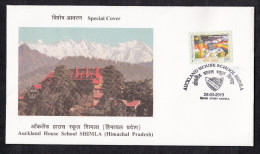 INDIA, 2013, SPECIAL COVER,Auckland House School, Shimla, Himachal Pradesh, Education, Mountain,Shimla  Cancelled - Cartas & Documentos