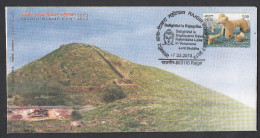 INDIA, 2013, SPECIAL COVER, Rajgir Stamp Fest, Ghodakatora Lake, Bird, Birds,  Buddha , Saptaparni Rajgir Cancelled - Cartas & Documentos