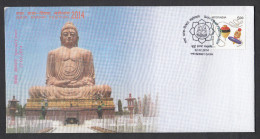 INDIA, 2014, SPECIAL COVER, Gaya Stamp Festival, Buddha Statue, Gaya  Cancelled - Brieven En Documenten