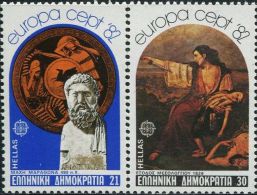 GR0254 Greece 1982 Europa Historical Events 2v MNH - Nuevos