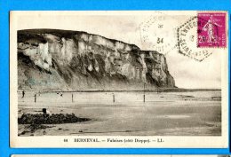 Delcampe - LIPP759, Berneval , Falaise Côté Dieppe,  Circulée 1934 - Berneval