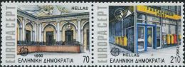 GR0270 Greece 1990 Europa Lookout Post Office 2v MNH - Nuevos