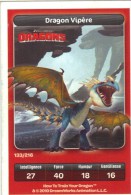 Carrefour DreamWorks 2010 N° 133/216 - Série Dragons - Dragon Vipère - Other & Unclassified