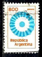 ARGENTINE 1239° 800p Orange, Bleu Claie Et Bleu Série Courante Couleurs Nationales (10% De La Cote + 0,25) - Used Stamps