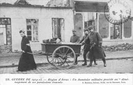 Arras    62  Guerre 14/18   Aumonier  Militaire Procéde Au Déménagement  De Ses Paroissiens évacués - Arras