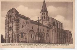 CP Puy De Dome ENNEZAT Vue D'ensemble Côté Sud De L'Eglise Collégiale St Victor Et Ste Courinne - Ennezat