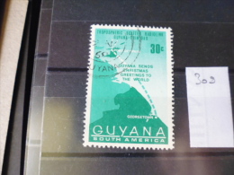 GUYANE TIMBRE OBLITERE YVERT N° 309 - Guyana (1966-...)