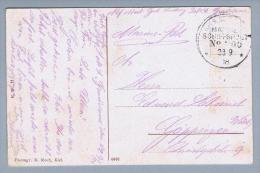 DE Auslandspostämter Deutsche Marine-Schiffspost No.200 1918-09-23 Auf Postkarte - Autres & Non Classés