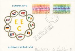 IRELAND MEMBERSHIP IN EUROPEAN ECONOMIC COMMUNITY, COVER FDC, 1973, IRELAND - FDC