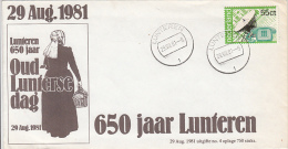 LUNTEREN TOWN ANNIVERSARY, WOMAN, SPECIAL COVER, TELECOMMUNICATIONS STAMPS, 1981, NETHERLANDS - Cartas & Documentos