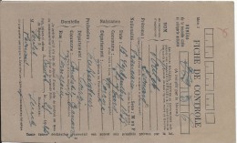 Ravitaillement Général/ Fiche De Controle/Carte Postale/Carte D´Alimentation/CONDAT/Corréze/ 1946       VPN7 - Unclassified