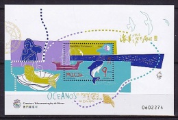 MACAO MACAU PORTUGAL1998      Feuillet N°53     Année Internationale Des Océans .  Wales   MNH - Blocs-feuillets