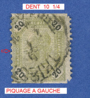 VARIÉTÉS 1891  N° 61  CHIFFRES NOIRS DENTELLE 10  1/4  OBLITÉRÉ - Abarten & Kuriositäten