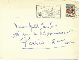 FRANCE 1966 - Cover With Adv. Postmark "SAINT-JEAN DE LUZ - MER ET MONTAGNE" - Brieven En Documenten