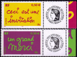 France 2004 - Timbres Personnalisés  Yvert Nr. 3636 A-3637 A -- Michel Nr. 3780 II Zf.-3781 II Zf. ** - Ungebraucht