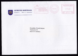 Netherlands: Cover, 2000, Meter Cancel Municipality Of Rozendaal, Rosendael Castle, History, Heritage (traces Of Use) - Cartas & Documentos