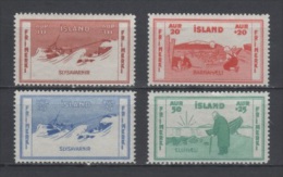 (S1144) ICELAND, 1933 (Charitable Issue). Complete Set. Mi ## 168-171. MLH* - Nuovi