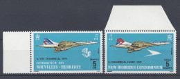 Nelles-HEBRIDES - 1976 - LEGENDE ANGLAISE & FRANCAISE - N° 424 Et 425 - XX - MNH - GOMME  MATE - TB - - Unused Stamps
