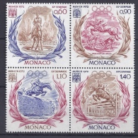 MONACO - Yvert -890/93** - Cote 9 € - XXe Olympiade De Munich - Concours D'équitation - Springconcours