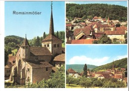 Suisse-Vaud-Romainmôtier-Envy-Multivues-Eglise Romane-Village - Romainmôtier-Envy