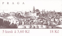 Czech Rep. / Stamps Booklet (1995) 0070 ZS 3 President Vaclav Havel (1936-2011) Wenceslaus Hollar: Prague 1636 (J3748) - Neufs