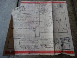 Lettre De Voiture De 1930 Au Départ De La Gare De VERVIERS-Ouest Vers La Gare De CHIMAY - Eisenbahnverkehr