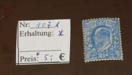 GB   Michel Nr:  107 A  Falz *  #4503 - Unused Stamps
