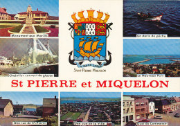 SAINT PIERRE ET MIQUELON  // CPSM Multivues   J Briand Photo - Saint-Pierre-et-Miquelon