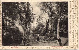 Ak ROSENHEIM - Kaiserbad-Parkanlage , 1903 Nach KRONACH - Rosenheim