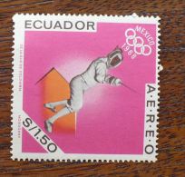 EQUATEUR JEUX OLYMPIQUES 1968, Escrime, 1 Valeur **. MNH - Estate 1968: Messico