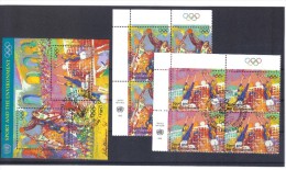 XIO181  UNO NEW YORK 1996 MICHL NR 716/17  2 VIERERBLÖCKE Und BLOCK 13  Used / Gestempelt - Used Stamps