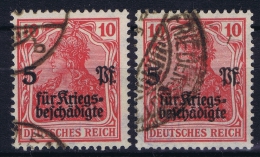 Germany: 1919 Mi Nr 105 A + C Used  Signed/ Signé/signiert/ Approvato - Used Stamps