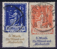 Germany: 1922 Mi Nr 233 - 234 Used - Oblitérés