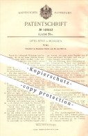 Original Patent - Otto Eitle , München , 1903, Geige , Geigen , Geiger , Musikinstrument , Musik , Orchester , Vollgeige - Strumenti Musicali