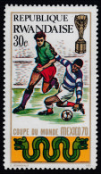 Rwanda 1970 World Cup In Mexico: Dribbling. Mi 385 MNH - 1970 – Mexique