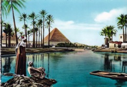 Egypt - The Pyramids During Nile Flood - Pyramides