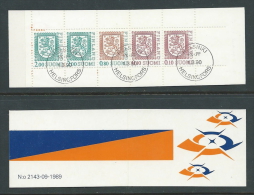 1990 FINLANDIA USATO LIBRETTO LEONE RAMPANTE ANNULLO FDC - K - Carnets