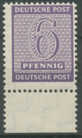 SBZ West-Sachsen 1945 Ziffern 129 X W Unterrand Aus Großbogen Postfrisch - Neufs