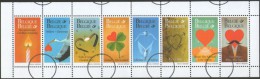 BELGIUM 1999 Love 8-STRIP SPECIMEN Sheetlet        [spécimen,Muster,muestra,saggio] - Prove E Ristampe