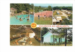 V.V.F. Du MIALARET à NEUVIC D'USSEL - Multivues - Joueurs  Jeux Volley-ball Tennis - Camping Caravanes - Voleibol